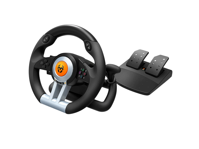 KIT VOLANTE CON PEDALES KROM K-WHEEL PREMIUM PS4 XBOX ONE PC 1
