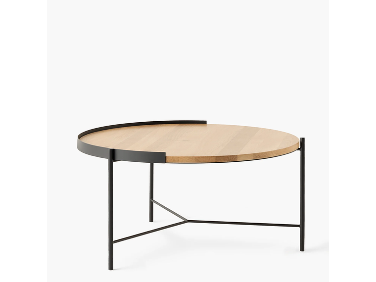 MESA DE CENTRO FORM DESIGN TRANTOR 80 NATURA/NEGRO MADERA 2