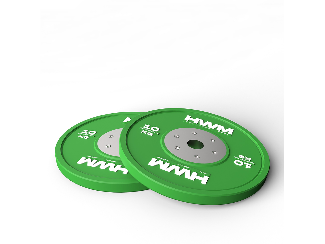 Par Bumper Plates Competición 10kg | HWM® 3