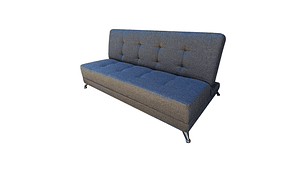FUTON CAMA HVM PATAGONIA 15P GRIS LINO PMETAL