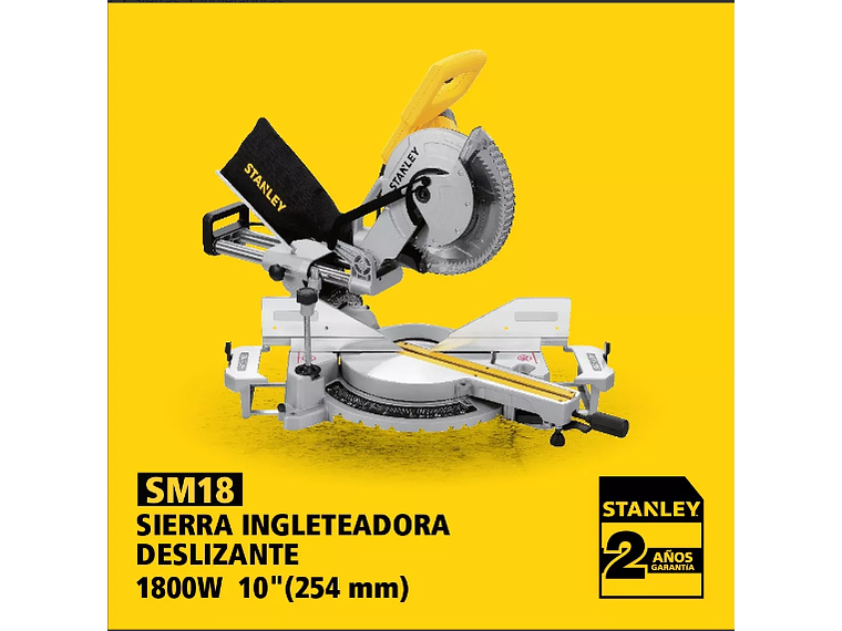 INGLETEADORA TELESCOPICA STANLEY 10 1800W INC.1 DISCO 10 4