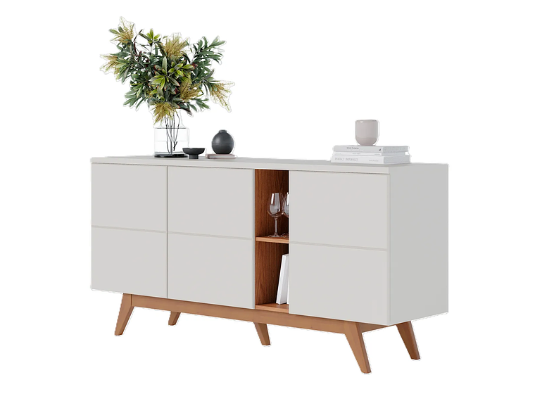 BUFFET DI PORETTI DESIGN 3C NORONHA 3 PUERTAS BLANCO 4