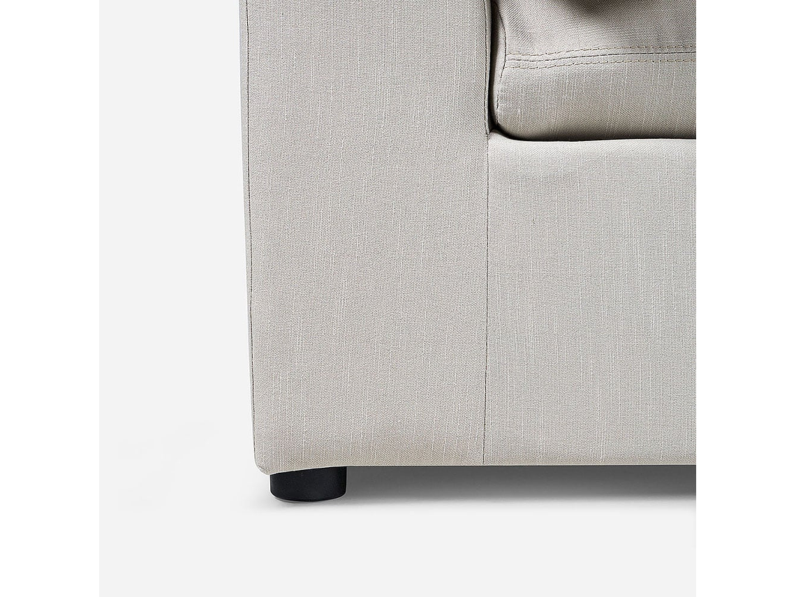 SOFÁ ROSEN 5 CUERPOS BEIGE SECCIONAL ZAGREB IZQUIERDO TELA 7