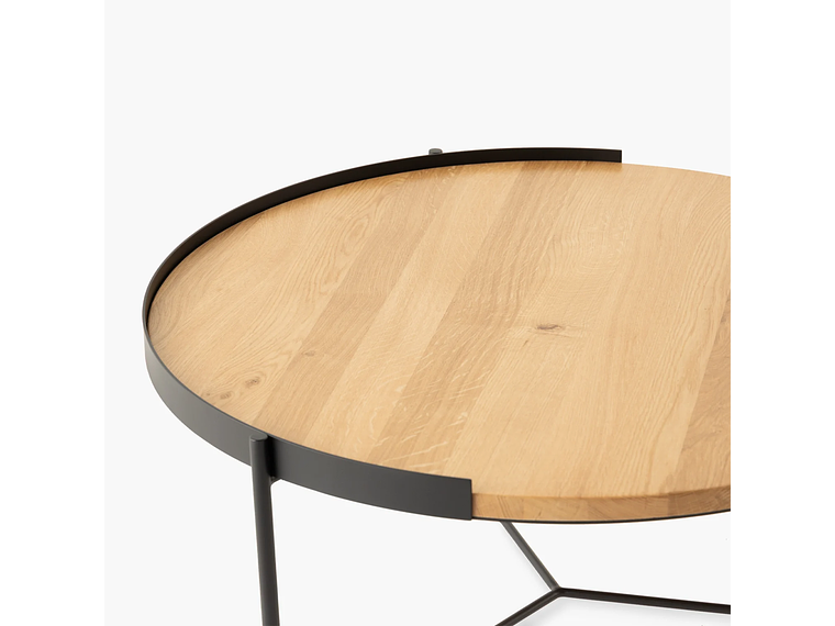 MESA DE CENTRO FORM DESIGN TRANTOR 80 NATURA/NEGRO MADERA 4