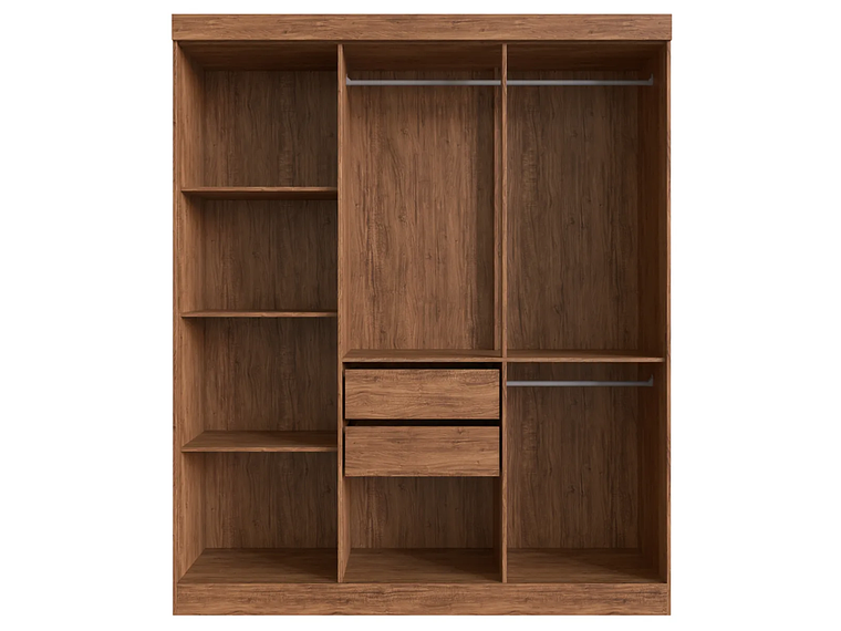 CLÓSET EXIT CASTAÑO NEW YORK 6 PUERTAS 2 CAJONES NEGRO 4