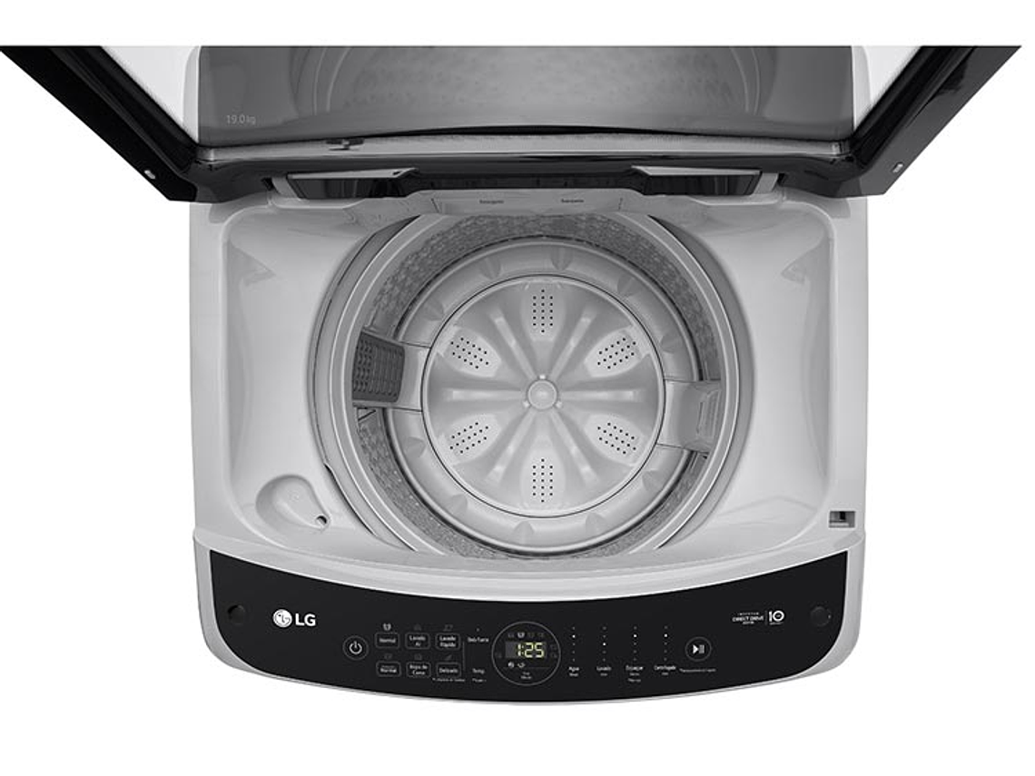 LAVADORA CARGA SUPERIOR LG WT19DV6 19KG PLATA 9
