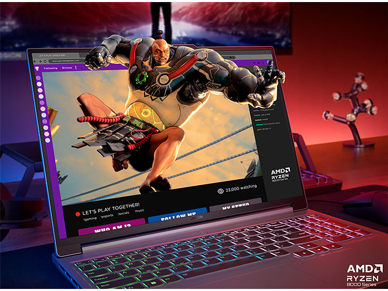 NOTEBOOK LENOVO LEGION SLIM 5 AMD RYZEN 7 16GB RAM 1TB SSD NVIDIA RTX 4060 16” WQXGA 9