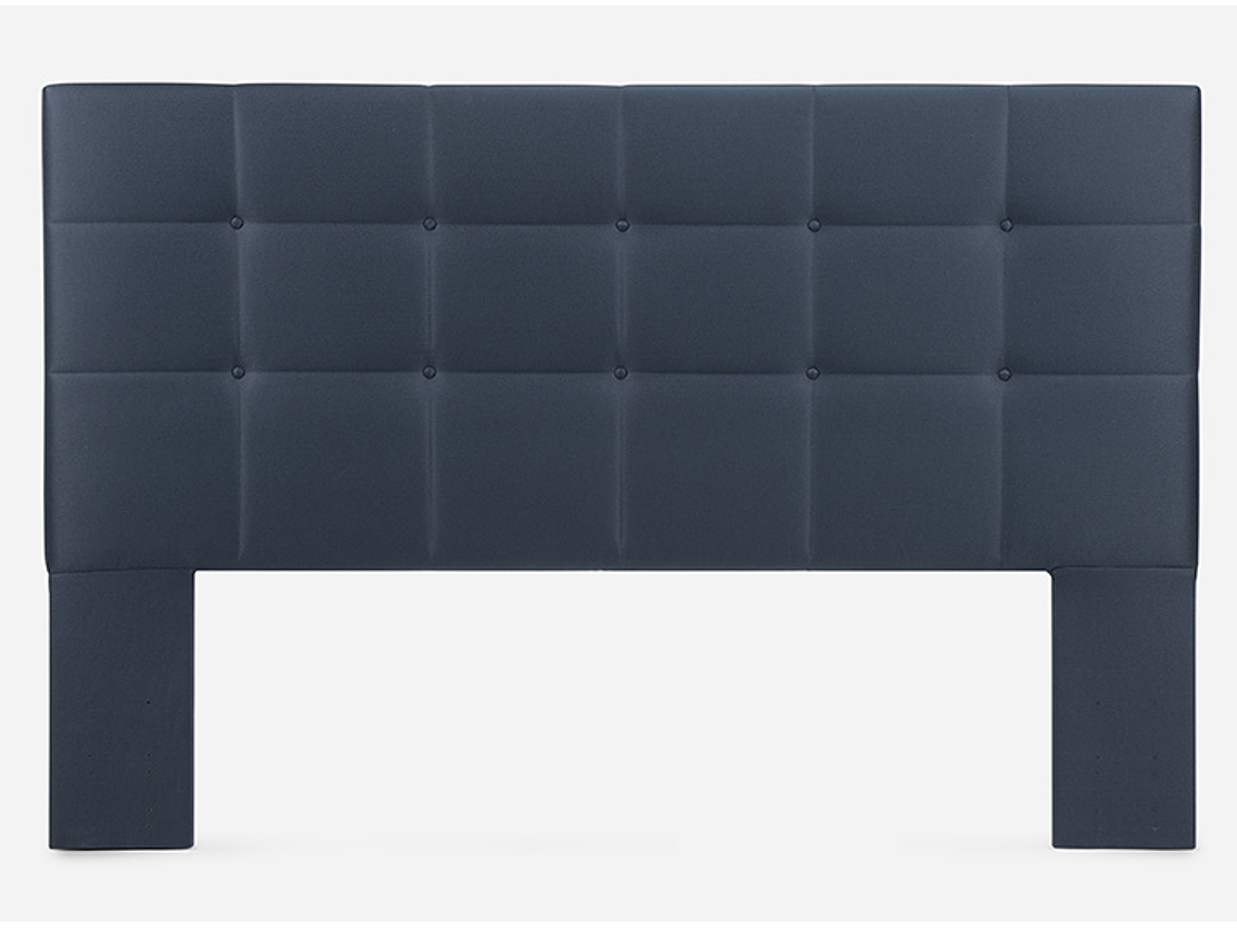 JUEGO DE DORMITORIO ROSEN CAMA EUROPEA AUTONOMY SKY KING AZUL + RESPALDO ISSEY 3