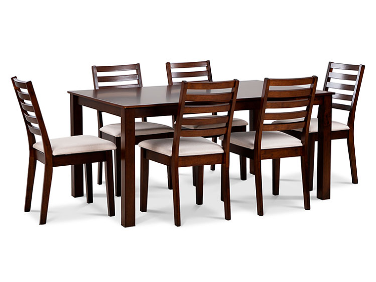 JUEGO DE COMEDOR CIC HELENA 6 SILLAS BEIGE 11