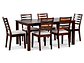 JUEGO DE COMEDOR CIC HELENA 6 SILLAS BEIGE - Miniatura 11