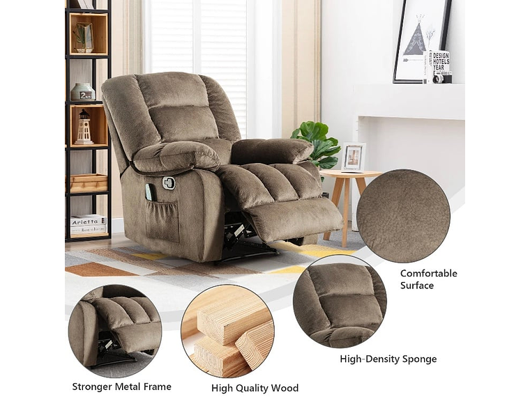 BERGERE RECLINABLE CON MASAJEADOR MANUAL BLADEN DE CR0504QF51D 2