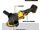 ESMERIL ANGULAR 4 1/2 60V DEWALT DCG418B SIN BATERIAS - Miniatura 1