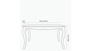 MESA COMEDOR FORM DESIGN OLMO NATURAL 135 MADERA