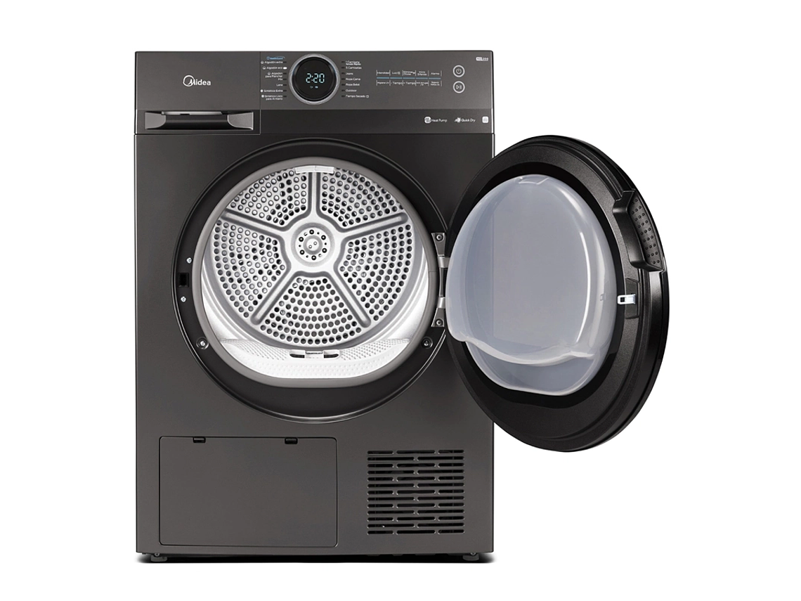 SECADORA DE ROPA BOMBA DE CALOR MIDEA MD200H120 12KG TITANIO 8