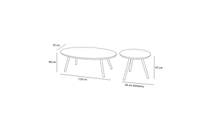 MESA CENTRO MEDULAR AULA NOGAL