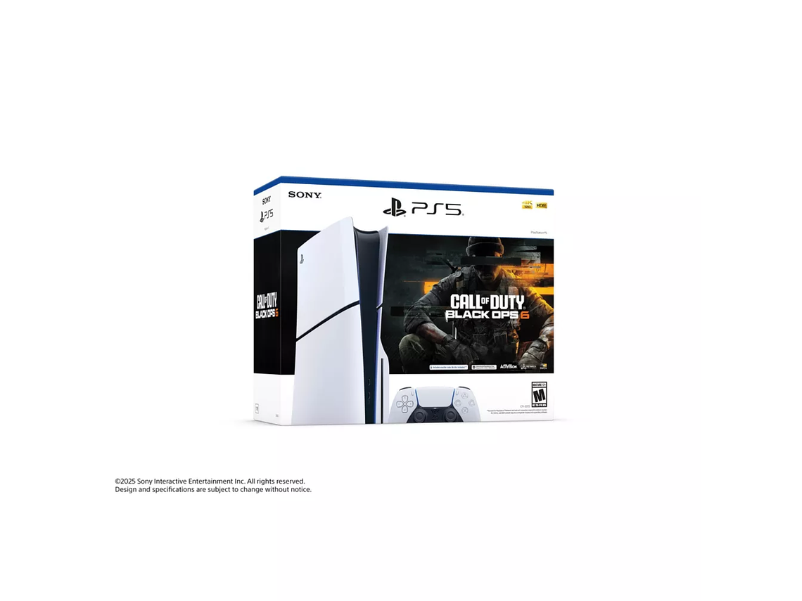 CONSOLA PS5 SLIM EDICIÓN DISCO + CALL OF DUTY BLACK OPS 6 1