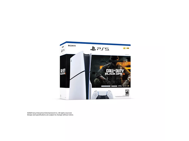 CONSOLA PS5 SLIM EDICIÓN DISCO + CALL OF DUTY BLACK OPS 6 1
