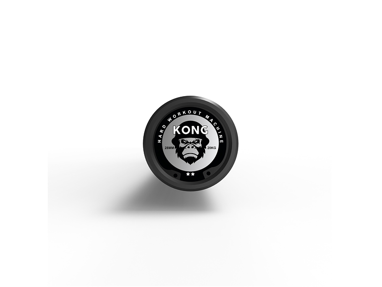 Barra Olímpica Cerakote Black 20kg | KONG 3