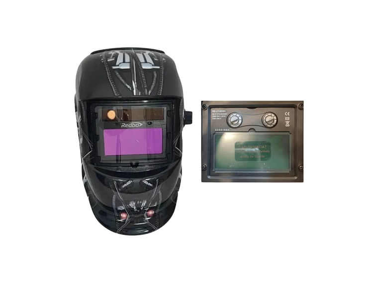 KIT SOLDADORA INDURA MMA 160 A + MASCARA FOTOSENSIBLE REDBO 2