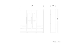 CLOSET VEKKA HOME VIVACCE LIGHT 6P 2C