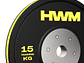 Par Bumper Plates Color Stripe 15kg | HWM® - Miniatura 2