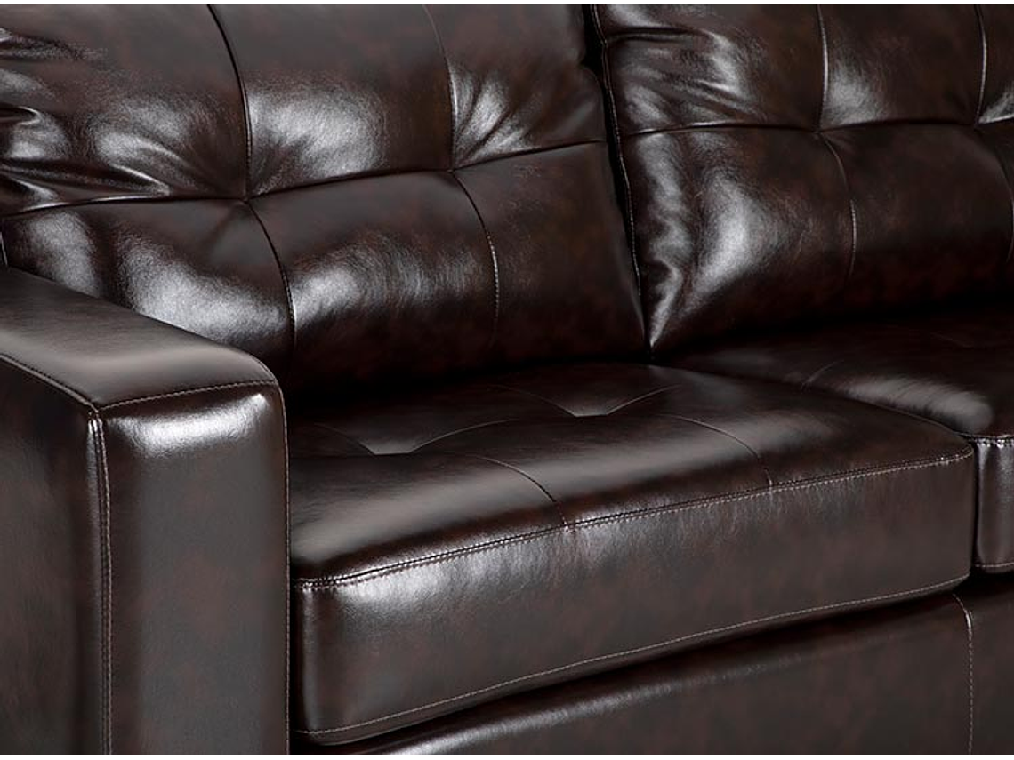 SOFÁ ROSEN MIRA PU 2 CUERPOS CAFÉ 6