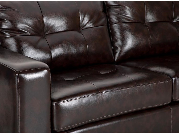 SOFÁ ROSEN MIRA PU 2 CUERPOS CAFÉ 6