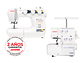 COMBO JANOME MAQUINA DE COSER EASY JEANS PLUS + OVERLOCK 8002D - Miniatura 1