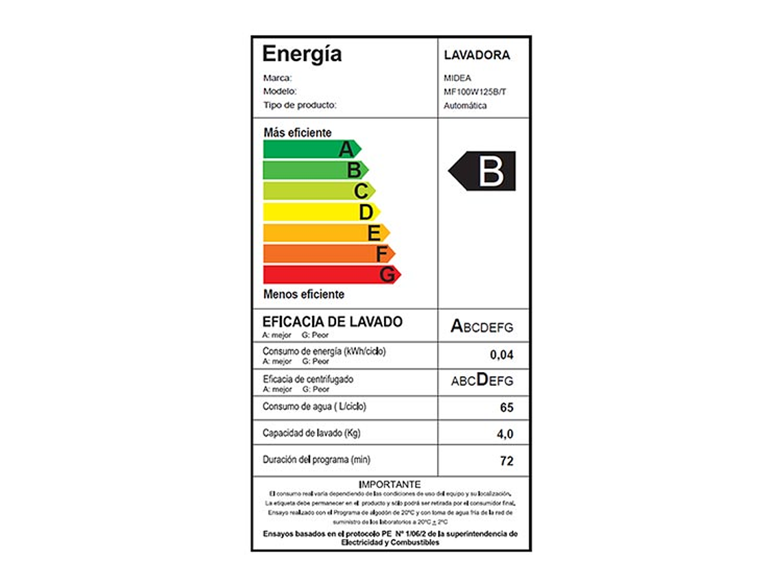 LAVADORA CARGA FRONTAL MIDEA MF100W125B/T 12.5KG TITANIO 2