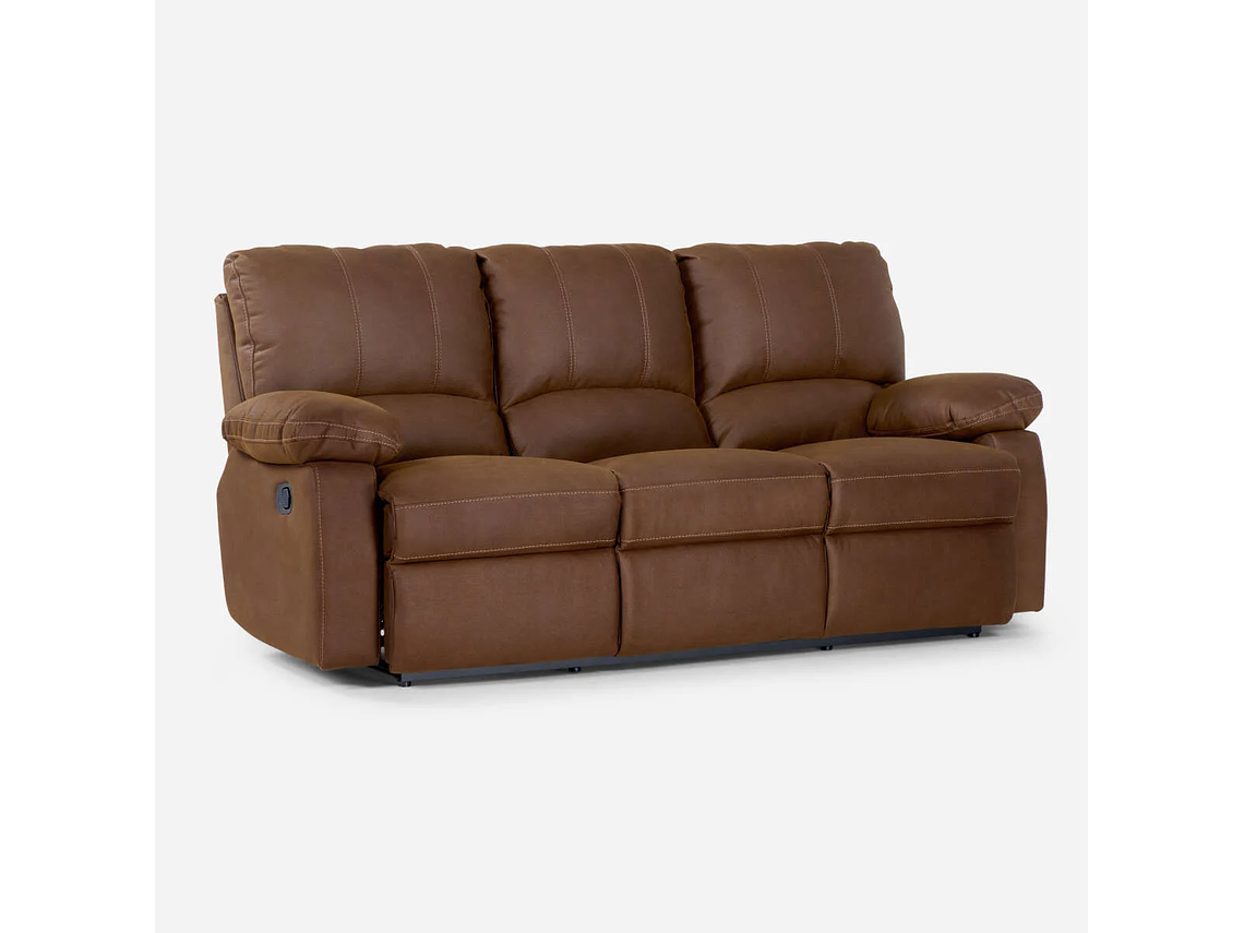 SET ROSEN CAFÉ SOFÁS RECLINABLE 2 Y 3 CUERPOS ARCHIE TELA 2