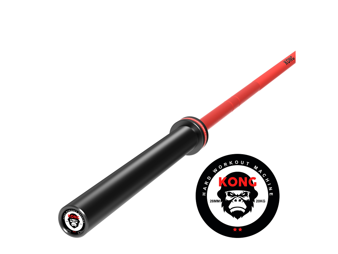 Barra Olímpica Cerakote Rojo 20kg | KONG 1