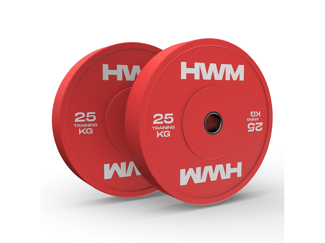 Par Bumper Plates Full Color 25kg | HWM 1