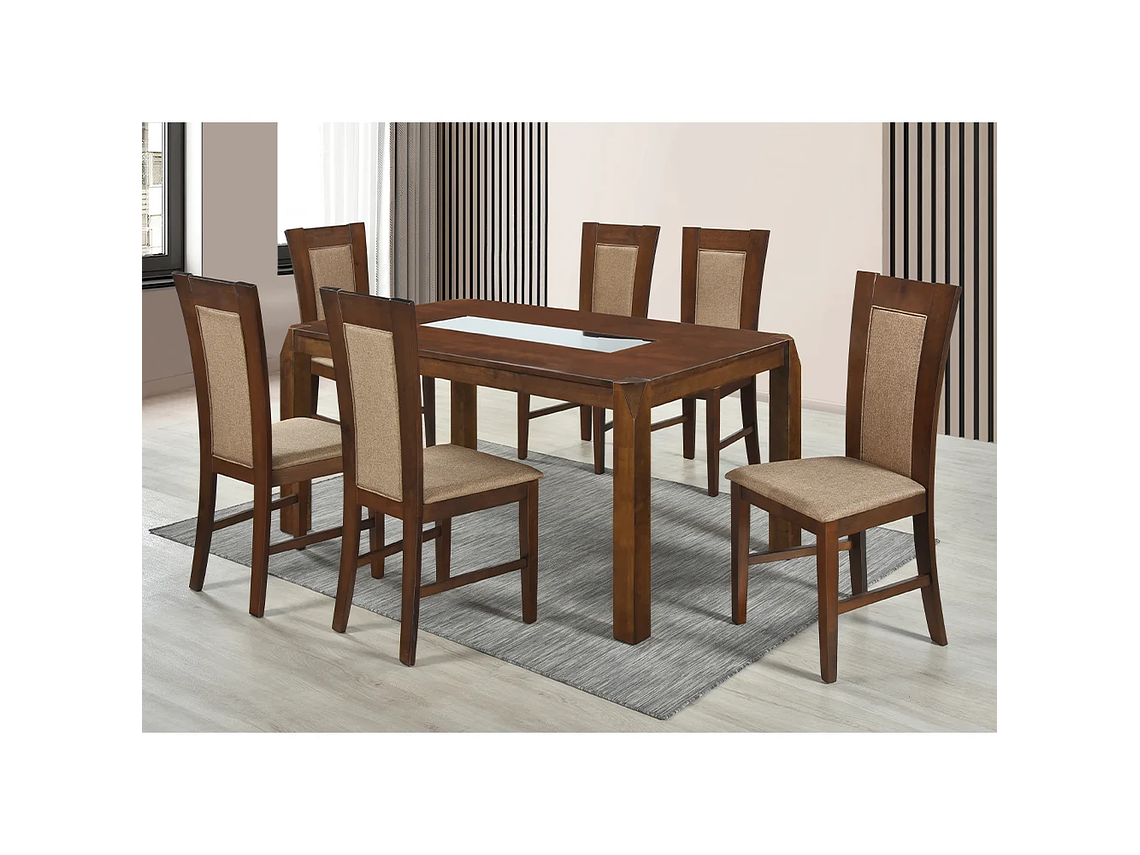 JUEGO DE COMEDOR BALI 1+6 8