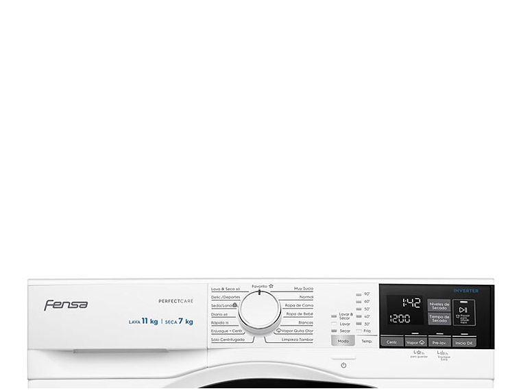 LAVADORA SECADORA FENSA PERFECT CARE 11WD 11KG/7KG BLANCO 7