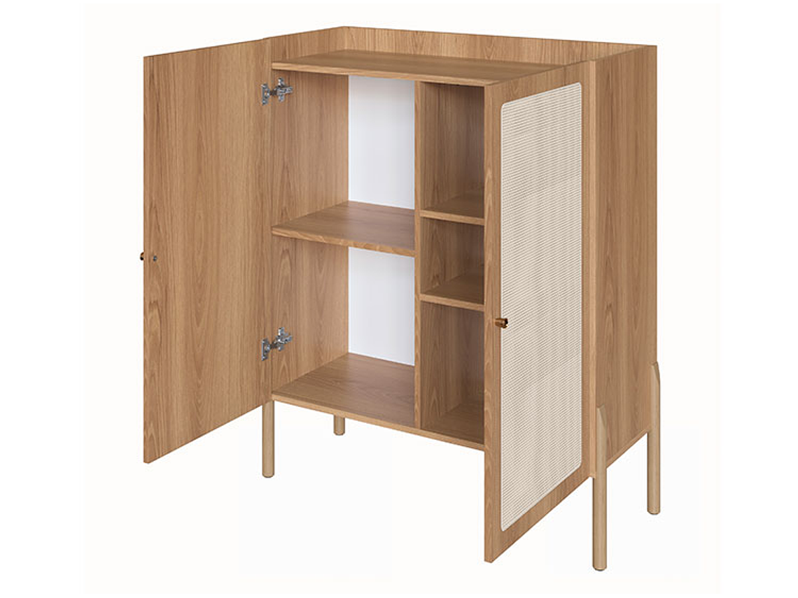 BUFFET DECOCASA OSLO 27929E 13 PUERTAS CAFÉ CLARO 3