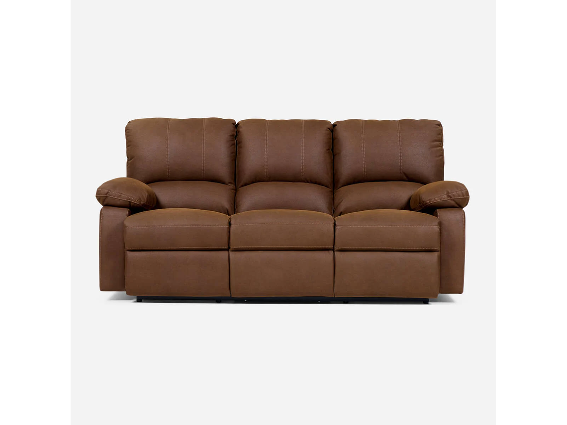 SET ROSEN CAFÉ SOFÁS RECLINABLE 2 Y 3 CUERPOS ARCHIE TELA 6