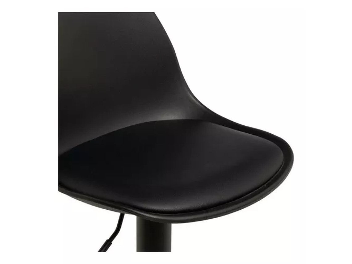 PACK 4 TABURETE DE BAR ALTURA REGULABLE ELEGANTE MOBY - NEGRO 1