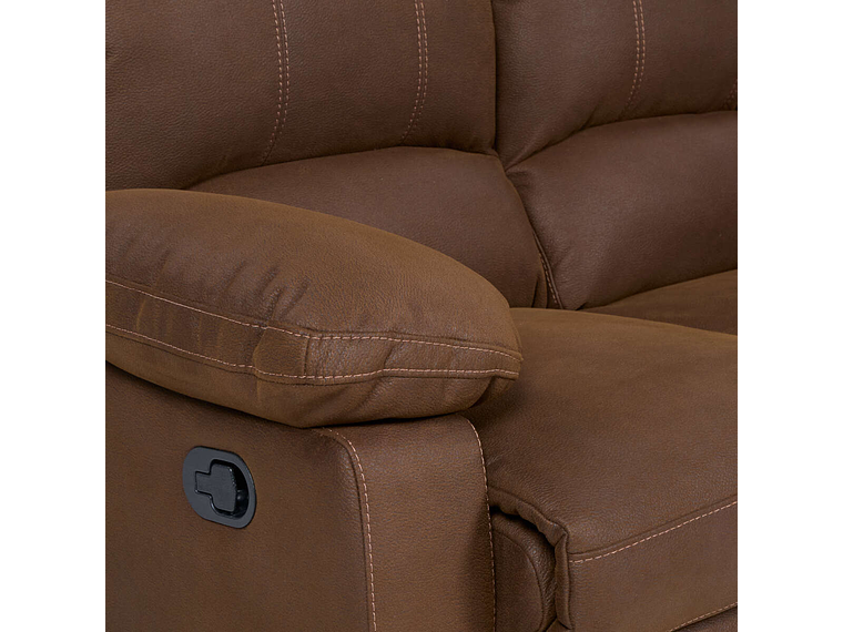 SET ROSEN CAFÉ SOFÁS RECLINABLE 2 Y 3 CUERPOS ARCHIE TELA 7