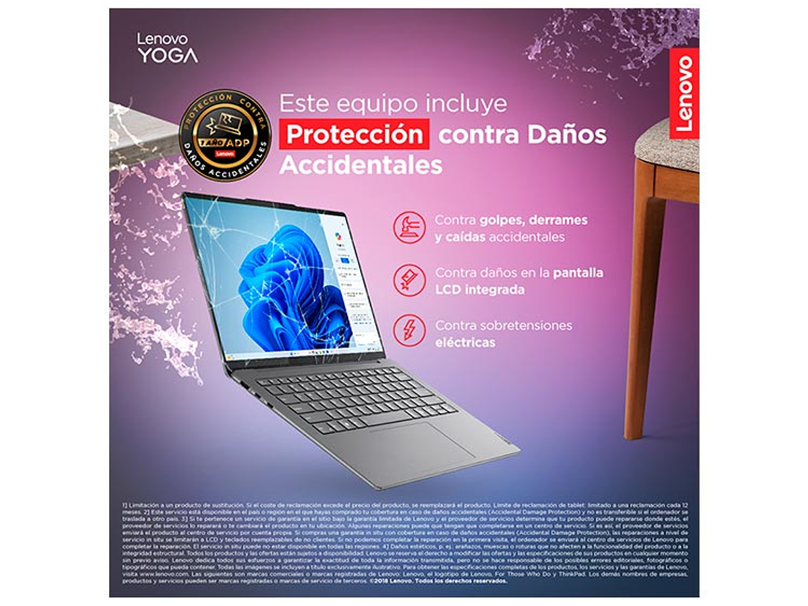NOTEBOOK LENOVO YOGA SLIM 7X SNAPDRAGON X ELITE 32GB RAM 1TB SSD TOUCH 14.5” OLED 6