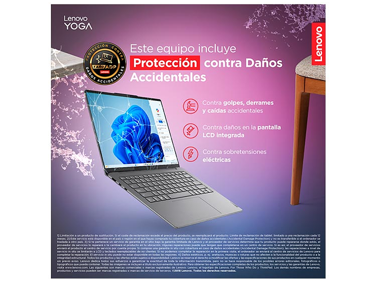 NOTEBOOK LENOVO YOGA SLIM 7X SNAPDRAGON X ELITE 32GB RAM 1TB SSD TOUCH 14.5” OLED 6