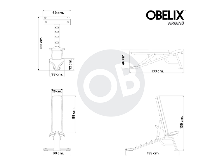Banco Regulable V8 Series | Obelix 3