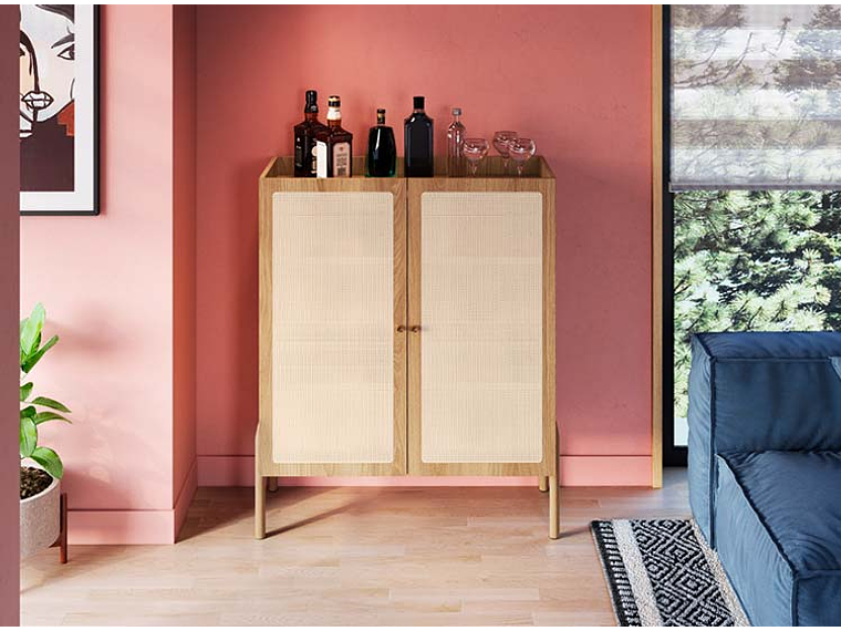 BUFFET DECOCASA OSLO 27929E 13 PUERTAS CAFÉ CLARO 5