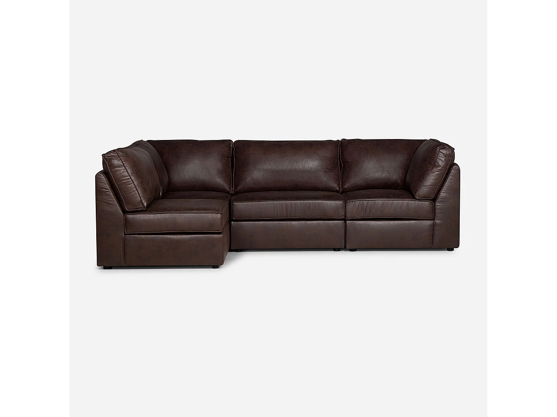 SOFÁ ROSEN CHARLY MARRÓN MODULAR 4 PIEZAS 1