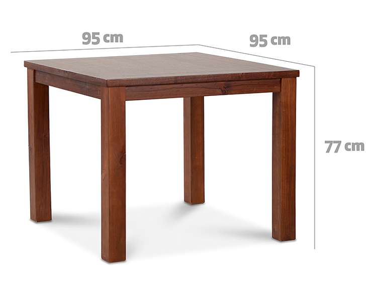 JUEGO DE COMEDOR CIC ÑUBLE 4 SILLAS CARAMELO NEGRO 7