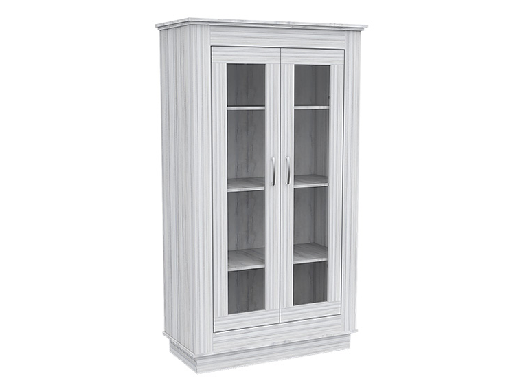 VITRINA TUHOME ALCAMO WHITE CHIC 2 PUERTAS BLANCO 1