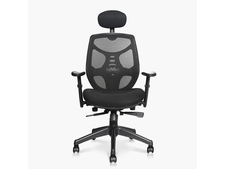 SILLA OFICINA IDENTITY BASE NYLON C/CABECERO NEGRO FORM 1