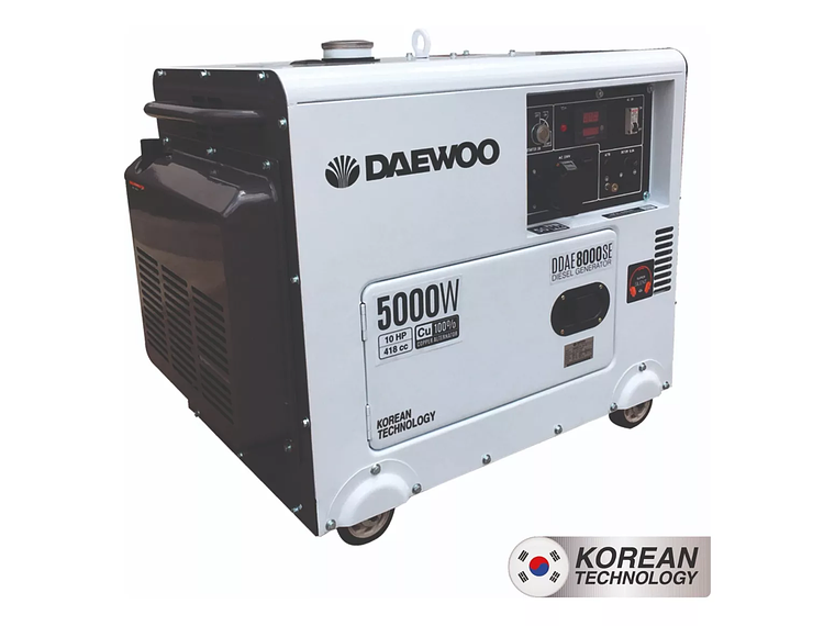 GENERADOR DAEWOO DDAE8000SE 5 KW A DIESEL ELÉCTRICO 4 TIEMPOS 1