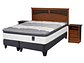 JUEGO DE DORMITORIO FLEX CAMA EUROPEA TITANIUM NEW BOX KING + SET CASTELL - Miniatura 2