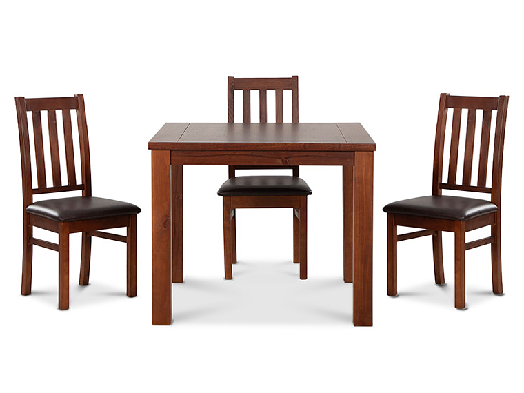 JUEGO DE COMEDOR CIC ÑUBLE 4 SILLAS CARAMELO NEGRO 8