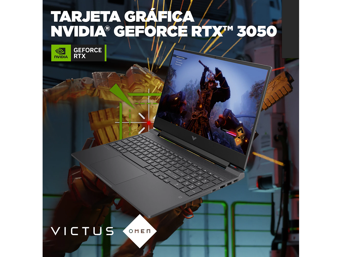 NOTEBOOK HP 15-FB2015LA R5-8645 16G 1TB 15 RTX 3050 5